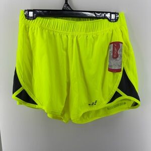 NWT bcg Neon Green and Black Running Shorts, Women's Size Small